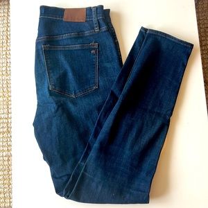 Madewell 10” high waist skinny blue jeans